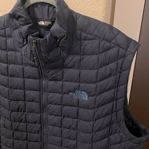 North Face - Navy Quilted Outerwear Vest